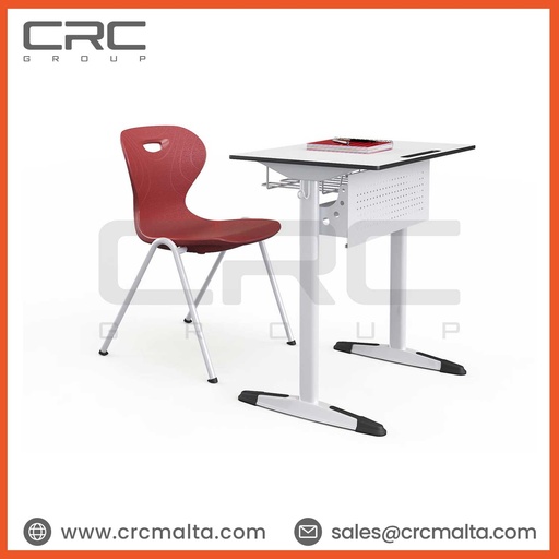 CRC Atlas single compact desk top metal front paneled school desk D01-13111