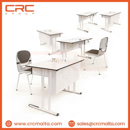 CRC Galaxy Metal Paneled Teacher Desk